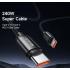 Mcdodo CA-3681 MDD for iPhone 15 Series 2m 240W Type-C to Type-C Charging Cable Data Transmission Phone Braided Cord - Black